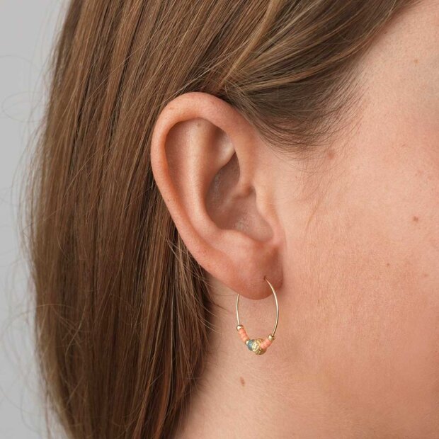 ANNI LU - WAVE CHASER HOOP FORGYLDT | PEACHES N CREAM