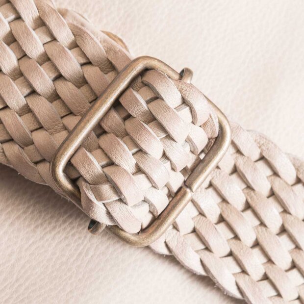 DEPECHE - STOR BUMBAG MED FLETTET CROSSBODY REM | SAND