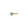 STINE A - PETIT LOVE HEART LIGHT BLUE ENAMEL 1 PC | FORGYLDT