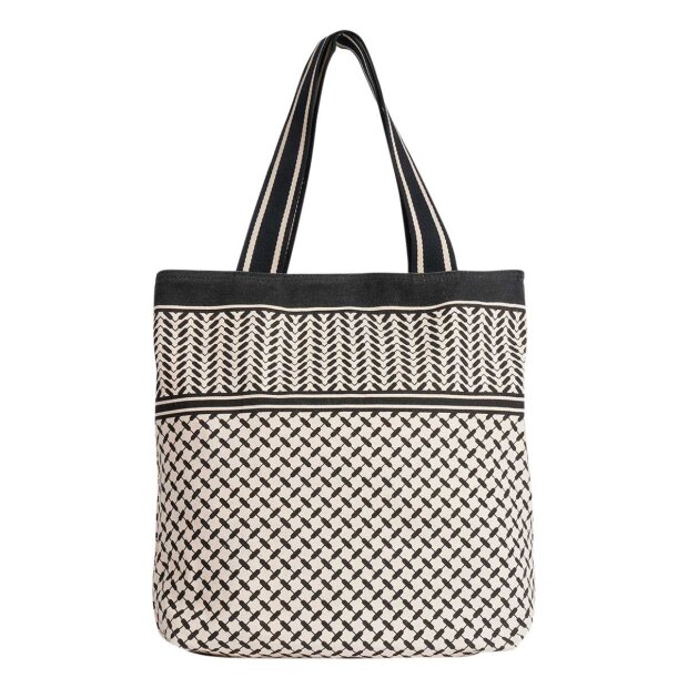 LALA BERLIN - CARMELA TOTEBAG | OFFWHITE/SORT