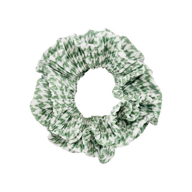 PICO - FLÆSE CHEVRON SCRUNCHIE | ARMY