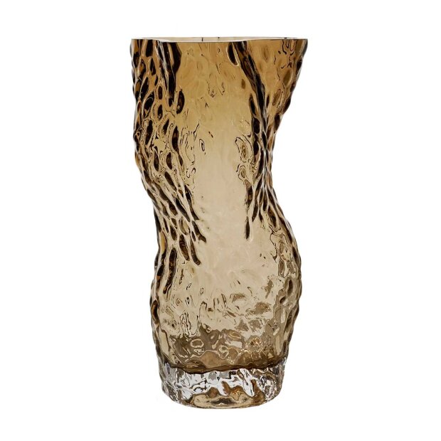 HEIN STUDIO - OSTREA ROCK GLASS VASE 30 CM | SMOKE