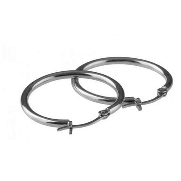 PICO - BASIC LARGE HOOP ØRERINGE | SØLV