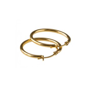 PICO - BASIC MEDIUM HOOP ØRERINGE | FORGYLDT