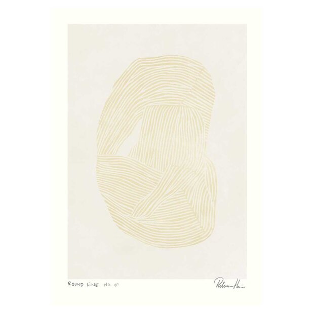 Billede af Round Line No. 5 - 21x30 Cm Fra Hein Studio