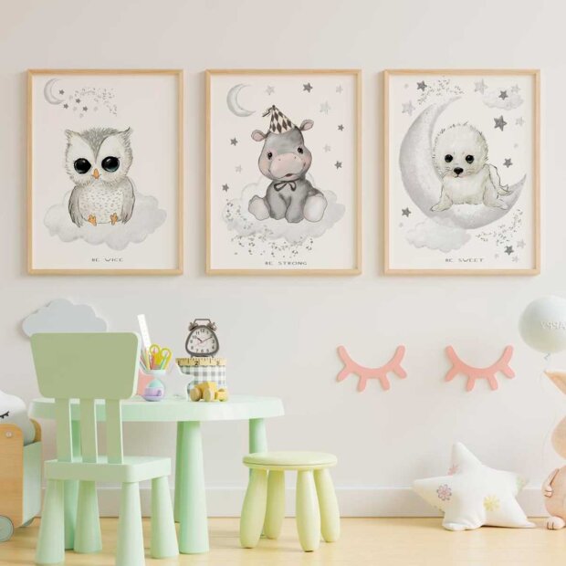 MOUSE & PEN - A3 PLAKAT 29X42 CM | BABY BE STRON/FLODHEST