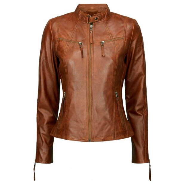 Billede af Biker Jacket | Dark Cognac Fra Btf Cph