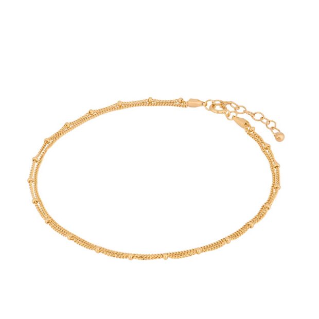 Billede af Galaxy Anklet Adj 23-26 Cm | Forgyldt Fra Pernille Corydon