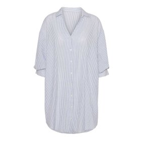 CONTINUE COPENHAGEN - CARRIE COTTON STRIPE SHIRT | BLUE STRIPE