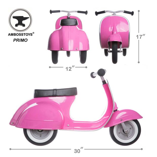 AMBOSSTOYS - PRIMO CLASSIC LØBECYKEL | PINK