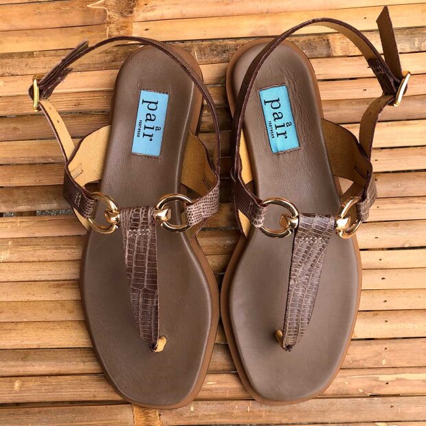 A PAIR - SIMPEL RING SANDAL | TAUPE