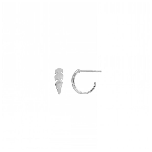 Billede af Petit Creol With Feather Earring 1 Pc | Sølv Fra Stine A