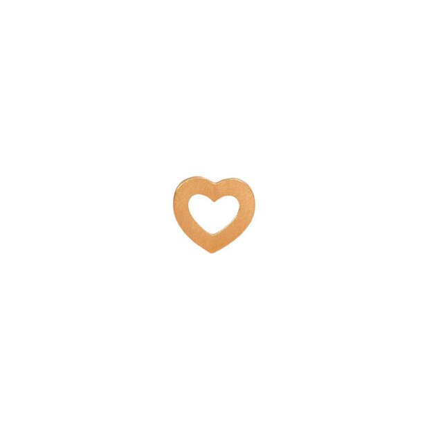 STINE A - PETIT OPEN LOVE HEART EARRING 1 PC | FORGYLDT