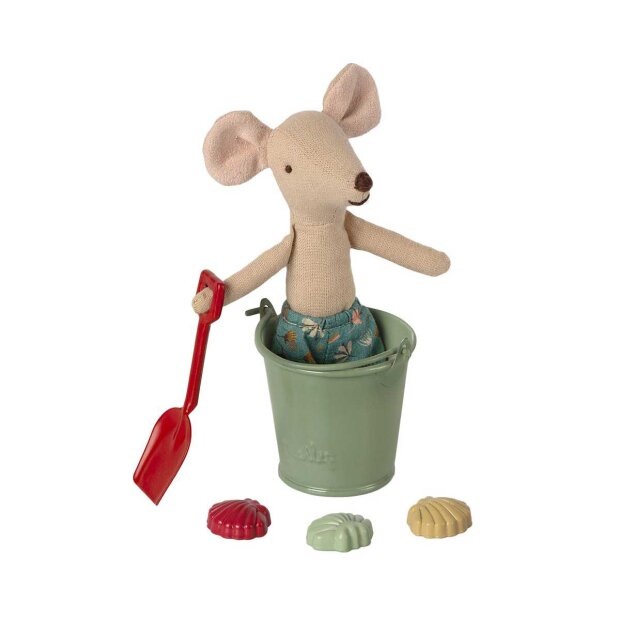 MAILEG - STRANDSÆT - SKOVL, SPAND, FORME 9 CM