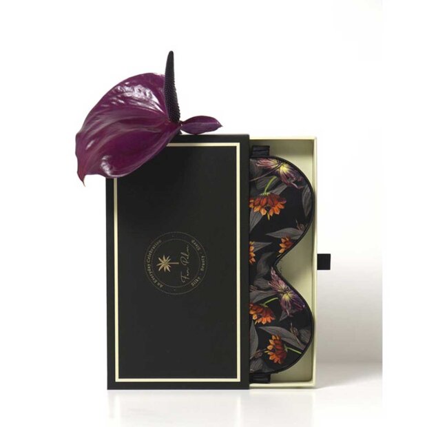 FAN PALM - EYE MASK | BLACK HIBISCUS