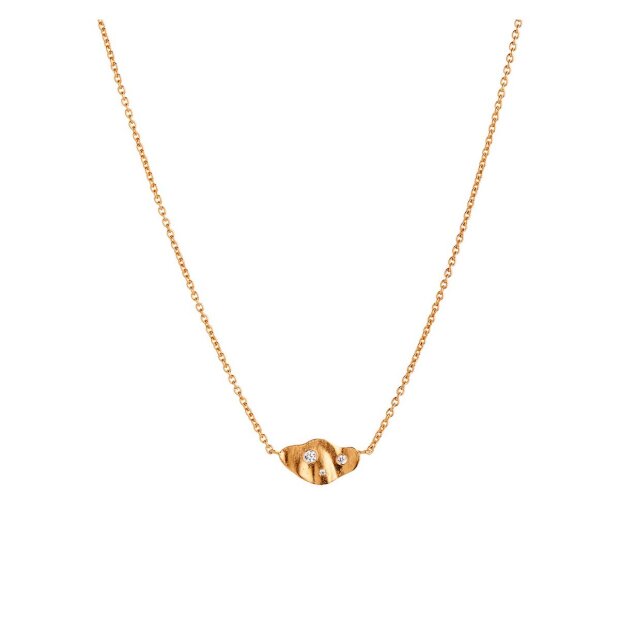 Billede af Clear Sea Necklace With Stones | Forgyldt Fra Stine A