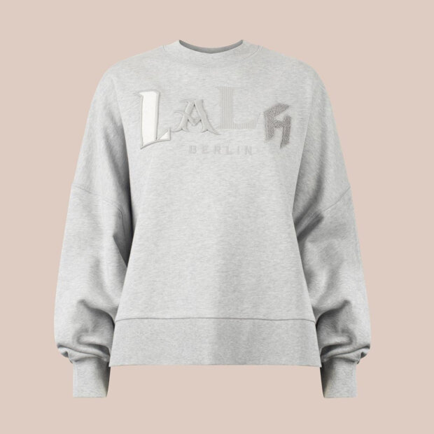 LALA BERLIN - IZAYA SWEATSHIRT | GREY MELANGE