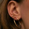 STINE A - WAVY EAR CUFF WITH STONE 1PC | FORGYLDT