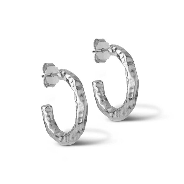 Billede af Hali Hoops 20 Mm | Sølv Fra Enamel Copenhagen