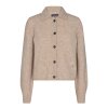 MOS MOSH - MIZANA KNIT CARDIGAN | WOOD ASH