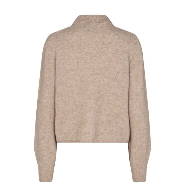 MOS MOSH - MIZANA KNIT CARDIGAN | WOOD ASH