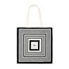 LALA BERLIN - CARMEN COTTON BAG KUFIYA | BLACK/WHITE