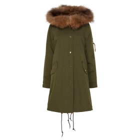 NOTYZ - PARKA WITH FUR INSIDE | ARMY GREEN NOTYZ - PARKA WITH FUR INSIDE | ARMY GREEN