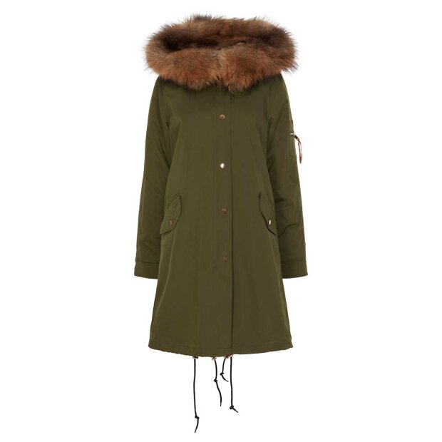 NOTYZ - PARKA WITH FUR INSIDE | ARMY GREEN