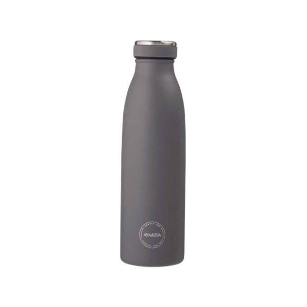Billede af Drikkeflaske 500 Ml | Dark Grey Fra Aya & Ida