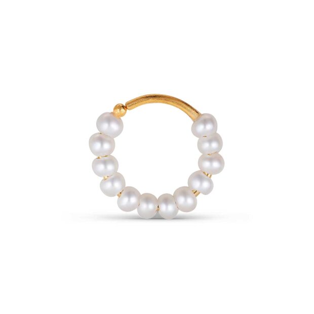 JANE KØNIG - ROW PERLE VRID ØRERING 1 STK. | FORGYLDT
