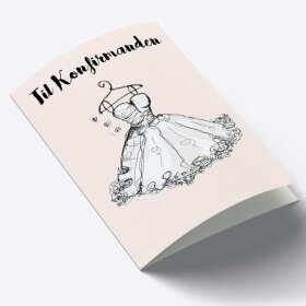 MOUSE & PEN - A7 KORT 7,5X10,5 CM | KONFIRMAND PIGE