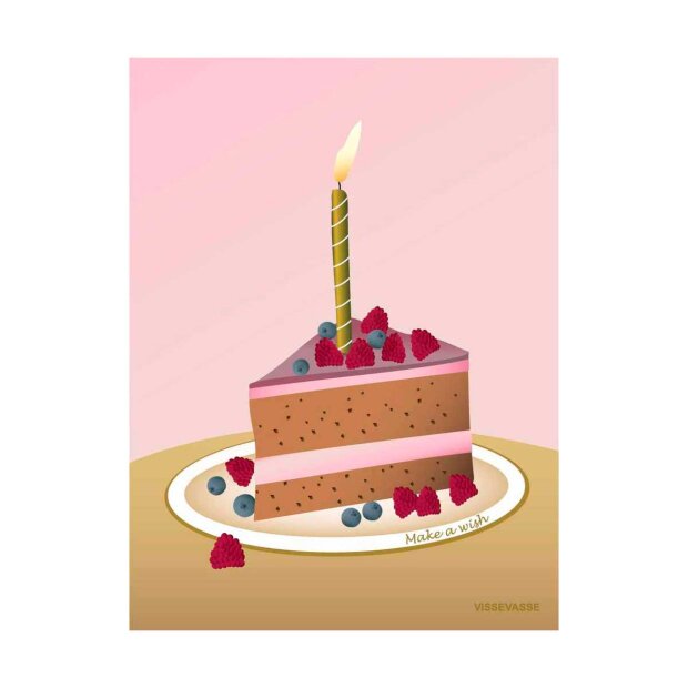 VISSEVASSE - MINI ANLEDNINGSKORT A7 | MAKE A WISH