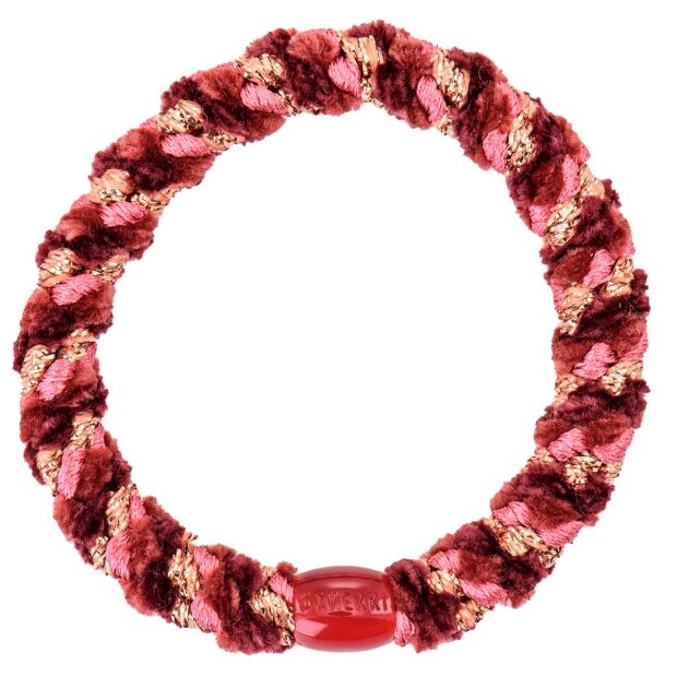 BON DEP - KKNEKKI HÅRELASTIK | MIX BORDEAUX ROSEGOLD