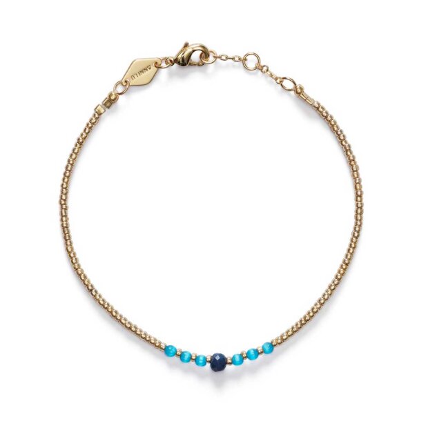 ANNI LU - BEAD & GEM BRACELET | MEDITERRANEAN BLUE