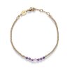 ANNI LU - BEAD & GEM BRACELET | PINK LAVENDER