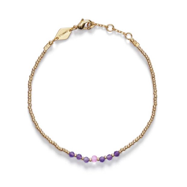 Billede af Bead & Gem Bracelet | Pink Lavender Fra Anni Lu
