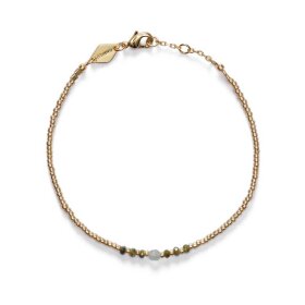 ANNI LU - BEAD & GEM BRACELET | SEA GREEN