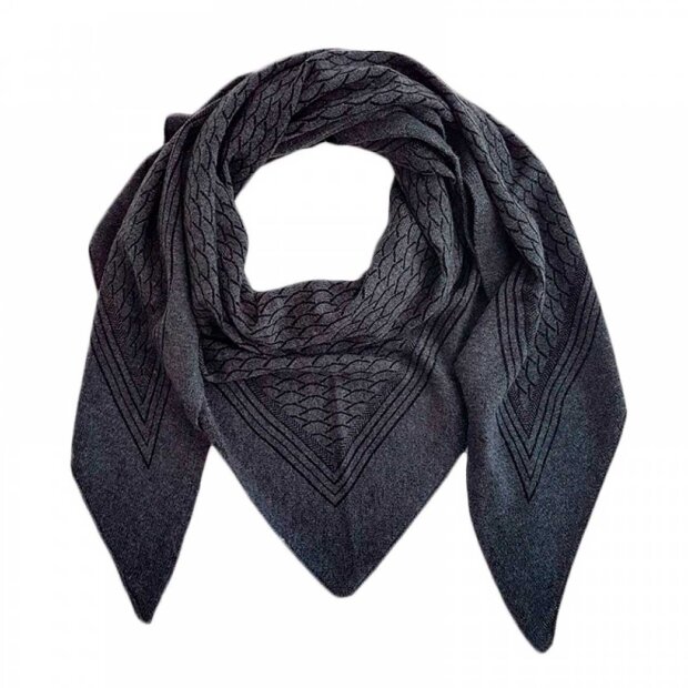 Billede af Gaia Scarf | Black Melange Fra Gauge & Ply