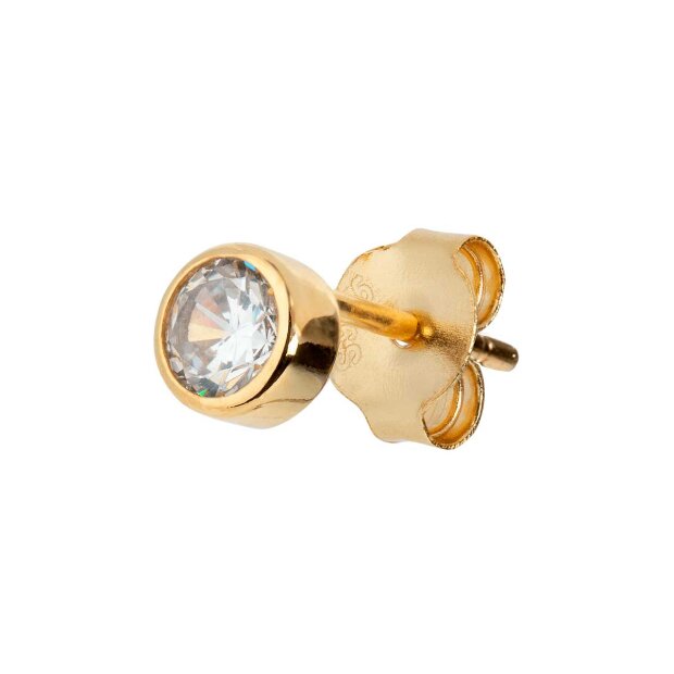 Billede af Eclipse Cubic Zirkonørestik - 1 Stk. | Forgyldt Fra Alura Copenhagen