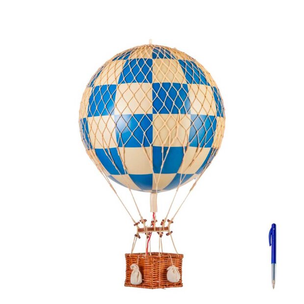 Billede af Luftballon 56 Cm | Check Bluie Fra Authentic Models