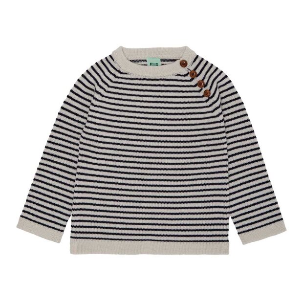 FUB - SWEATER | ECRU/DARK NAVY