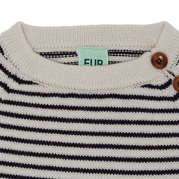 FUB - SWEATER | ECRU/DARK NAVY
