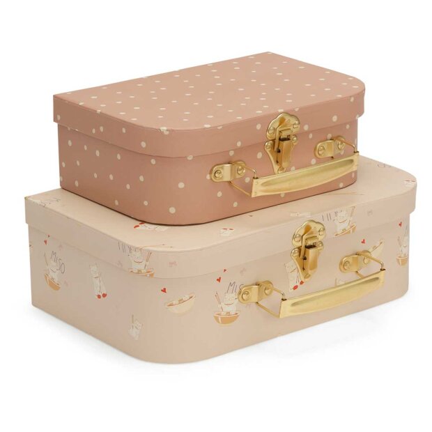 KONGES SLØJD - KUFFERTSÆT - 2 STK. | SAND DOLLAR DOT/MISO MOONLIGHT