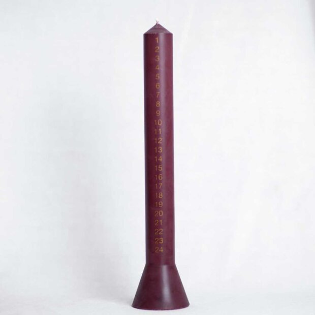 ALTERLYSET - HYGGELYSET - KALENDERLYS | VINRØD