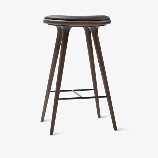MATER - HIGH STOOL H74, SIRKA GREY STAINED OAK
