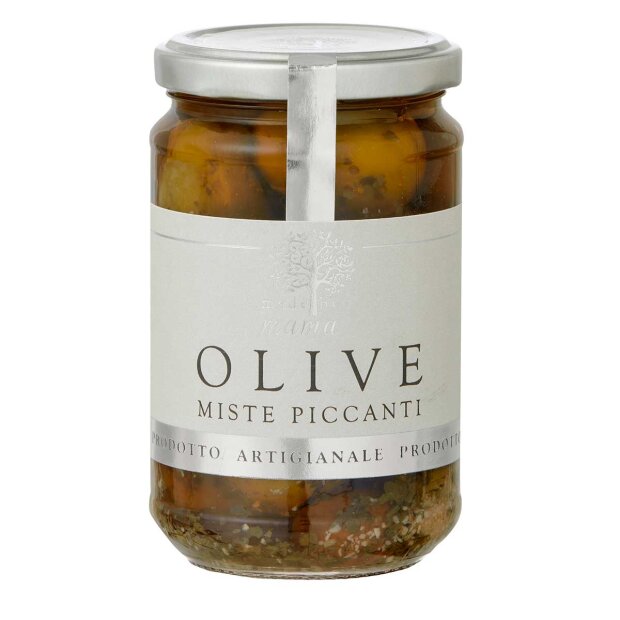 Billede af Oliven I Krydderolie 280g Fra Made By Mama