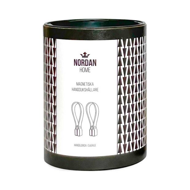 NORDAN HOME - HÅNDKLÆDESTROPPER M/MAGNET 2 STK. | SORT