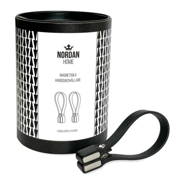 NORDAN HOME - HÅNDKLÆDESTROPPER M/MAGNET 2 STK. | SORT