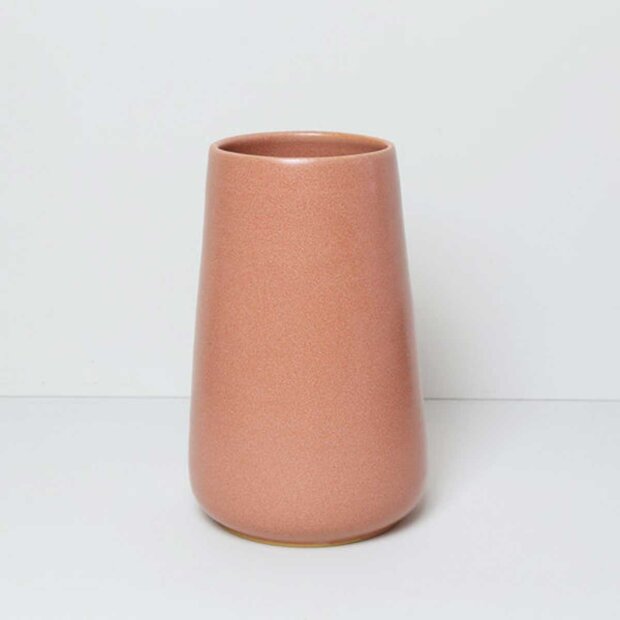 Billede af Small Vase H13 Cm/ø10 Cm | Rhubarb Fra Bornholms Keramikfabrik