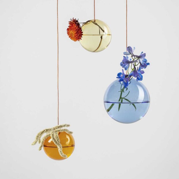 STUDIO ABOUT - HANGING FLOWER BUBBLE SMALL 8 CM/DIAMETER | AMBER